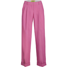 Damen - Rosa - W33 Hosen Jack & Jones Mary Regular Pleated Trousers - Bright Pink