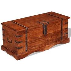 Brown Chests vidaXL Acacia Chest 15.7x15.7"