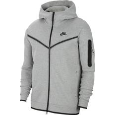 Herren - L Oberteile Nike Sportswear Tech Fleece Full-Zip Hoodie Men - Dark Grey Heather/Black