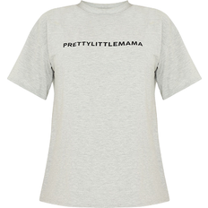 PrettyLittleThing Prettylittlemama Oversized T Shirt Grey