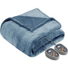 Beautyrest Microlight to Berber Blankets Blue (254x228.6)