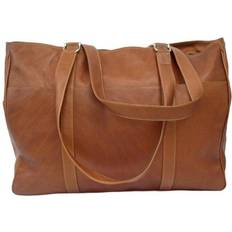 Piel Leather Large Duffle Bag - Saddle