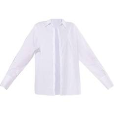 PrettyLittleThing Shirts PrettyLittleThing Poplin Oversized Cuff Shirt - White