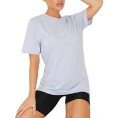 PrettyLittleThing XXL T-shirts PrettyLittleThing Embroidered T-shirt - Grey