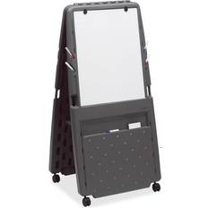 Iceberg Presentation Flipchart Easel with Dry Erase Surface Charcoal