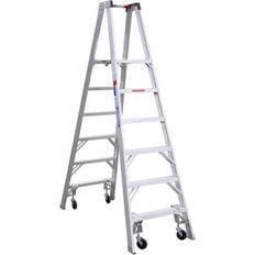 4 step ladder Werner 6' Type 1A Aluminum Dual Access Platform Ladder W/Casters PT376-4