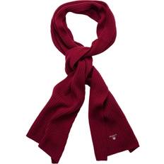 Classic Wool Knit Ribbed Scarf, Melange One