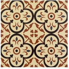 Interior Details Achim Retro Self Adhesive Vinyl Floor Tile 12" x 12" Burch, 20 Pack Wall Decor