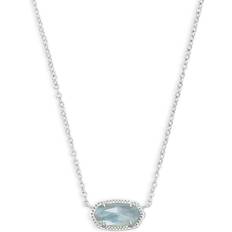 Kendra Scott Jewelry Kendra Scott Elisa Pendant Necklace - Silver/Light Blue Illusion