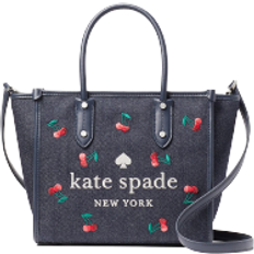 Kate Spade Textile Handbags Kate Spade Ella Small Cherry Tote - Blue Multi