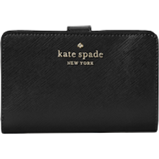 Buy the Kate Spade Staci Saffiano Leather Compact Bifold Wallet + Spencer  Gold Wristlet