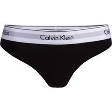 Baumwolle Slips Calvin Klein Modern Cotton Thong - Black