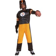 Girls Youth Black Pittsburgh Steelers Tutu Tailgate Game Day V-Neck Costume