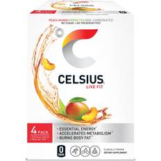 Celsius Essential Energy Drink Peach Mango Green Tea, 12 fl oz, 4 pk False