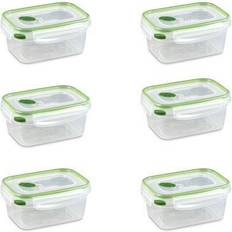 Kitchen Storage Sterilite 4.5 Cup Rectangle Ultra-Seal Food Storage Container, Green (6 Pack) Food Container