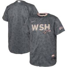 Youth Nike Gray Washington Nationals 2022 City Connect Wordmark T-Shirt Size: Small