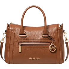 Michael Kors, Bags, Michael Kors Mercer Medium Messenger Bag Lagoon Brown  Signature Color