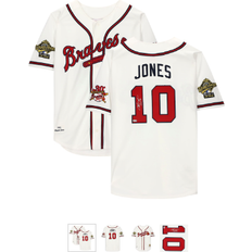 Fanatics Authentic Chipper Jones Atlanta Braves Autographed White Mitchell & Ness Authentic Jersey with HOF 18 Inscription