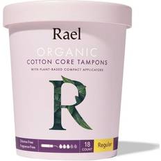 Rael Organic Cotton Regular Tampons 18-pack