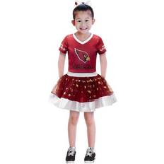 Jerry Leigh Girls Youth Cardinal Arizona Tutu Tailgate Game Day V-Neck Costume