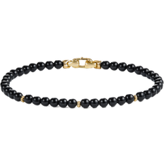 David Yurman Bijoux Spiritual Beads Bracelet - Gold/Onyx