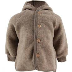 Babys Fleecejacken ENGEL Natur Hooded Fleece Jacket - Walnut Melange