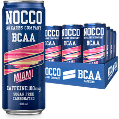 Nocco BCAA Miami Strawberry 330ml 24 Stk.