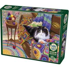 Cobble Hill Puzzles Comfy Cat 1000-Piece Puzzle