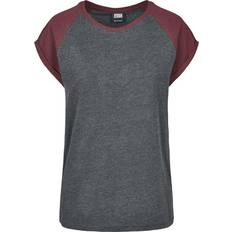 Kamuflasje T-skjorter & Singleter Urban Classics Ladies Contrast Raglan Tee T-shirt Dam
