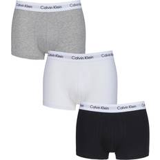 Calvin Klein Grau Bekleidung Calvin Klein Low Rise Trunk 3-pack - Black/White/Grey