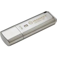 16 GB Minnepenner Kingston IronKey Locker+ 50 XTS-AES USB Encrypted 16GB