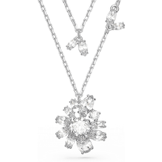 Swarovski Gema Layered Necklace - Silver/Transparent