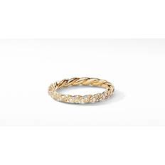 David Yurman Paveflex Ring - White/Gold