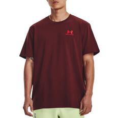 Rot - XL T-Shirts Under Armour UA Logo Emb Heavyweight SS T-shirt