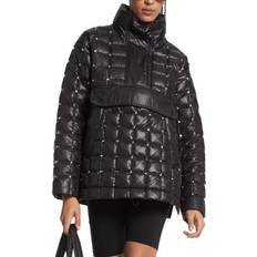 stirling studded quilted ciré popover jacket