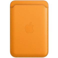 Oransje Mobiletuier Apple iPhone Leather Wallet with MagSafe