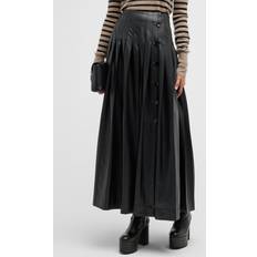 Tullius Faux Leather Maxi Skirt