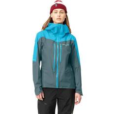 Turkise Jakker Norrona Women's Walking and Mountaineering Clothing Falketind Gore-Tex Paclite Jacket W's Aquarius/North Atlantic for Women, in Softshell