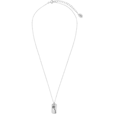 Sterling Forever January Birth Flower Pendant Necklace - Silver