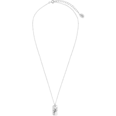 Sterling Forever December Birth Flower Pendant Necklace - Silver