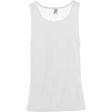 Hvite - Unisex Singleter Sols Jamaica Sleeveless Tank Top Unisex