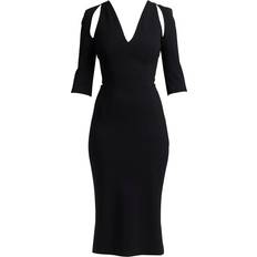 Dolce & Gabbana Cutout Jersey Midi Sheath Dress