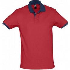 Dame - Gule Pikéskjorter Sol's Prince Contrast Pique Polo Shirt Unisex