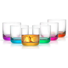 Joyjolt Hue Colored Whiskey Glass 10fl oz 6