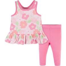 Gerber Baby Girl's Legging Set 2-pack - Pink Floral