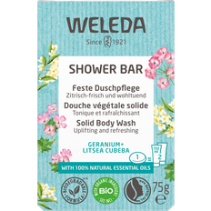 Fettige Haut Körperseifen Weleda Shower Bar Geranium & Litsea Cubeba 75g