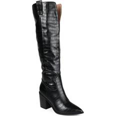 Green High Boots Journee Collection Therese Wide Calf