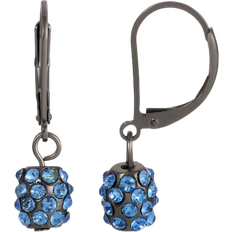 1928 Jewelry Drop Earrings - Black/Blue