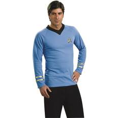 Rubies Star Trek Mens Classic Deluxe Blue Shirt