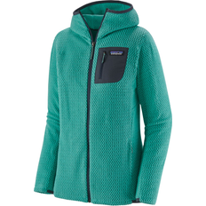 Dame - Turkise Gensere Patagonia R1 Air Full-Zip Hoody Fleece jacket Women's - Fresh Teal